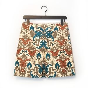 Nanette Lepore | Paisley Printed Canvas Skirt